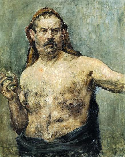 Lovis Corinth Self-portrait with Glass China oil painting art